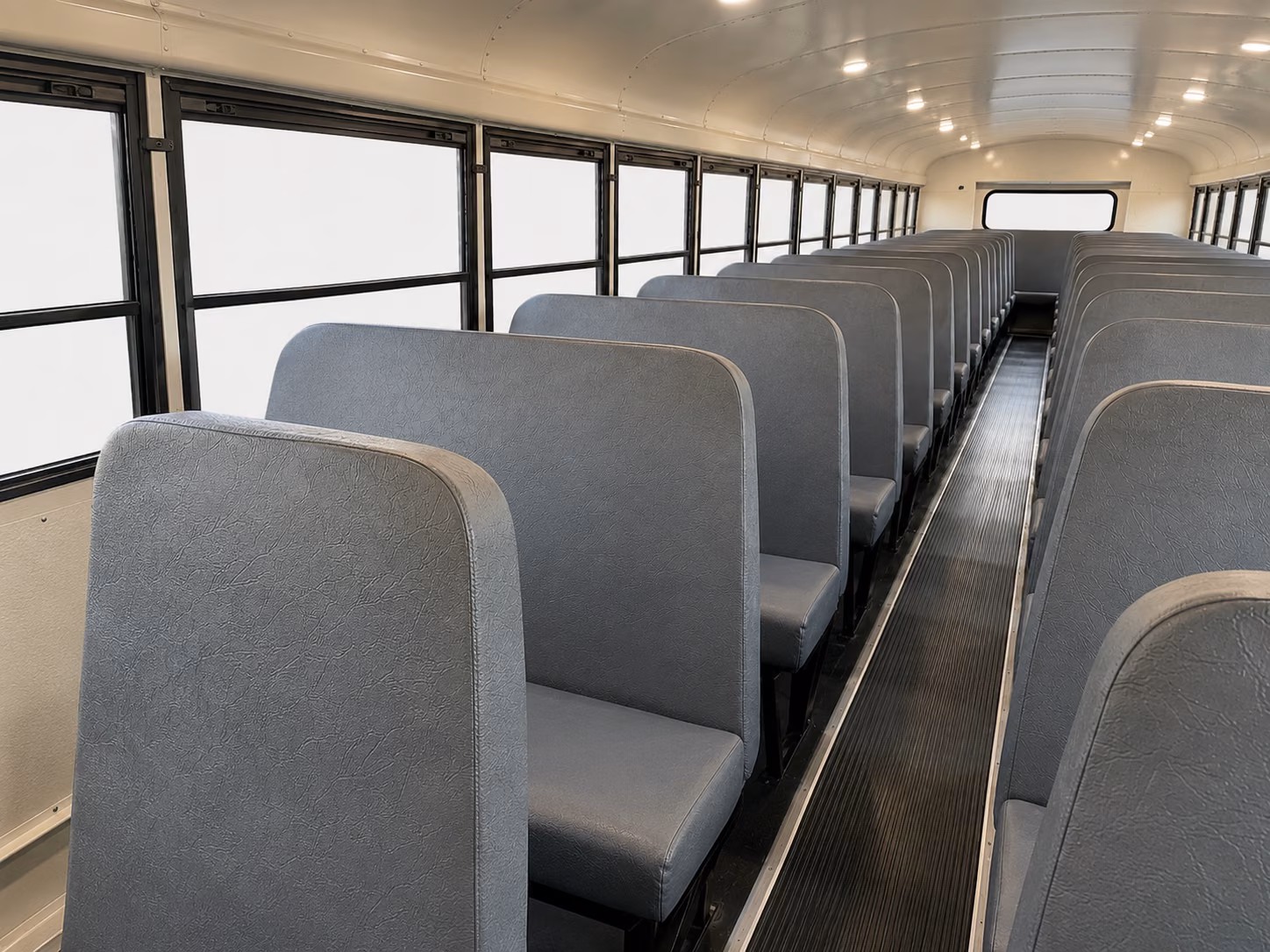 school bus inside