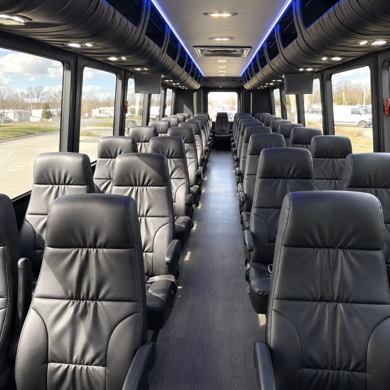 shuttle buses for wedding guests between tustin hotels and venues