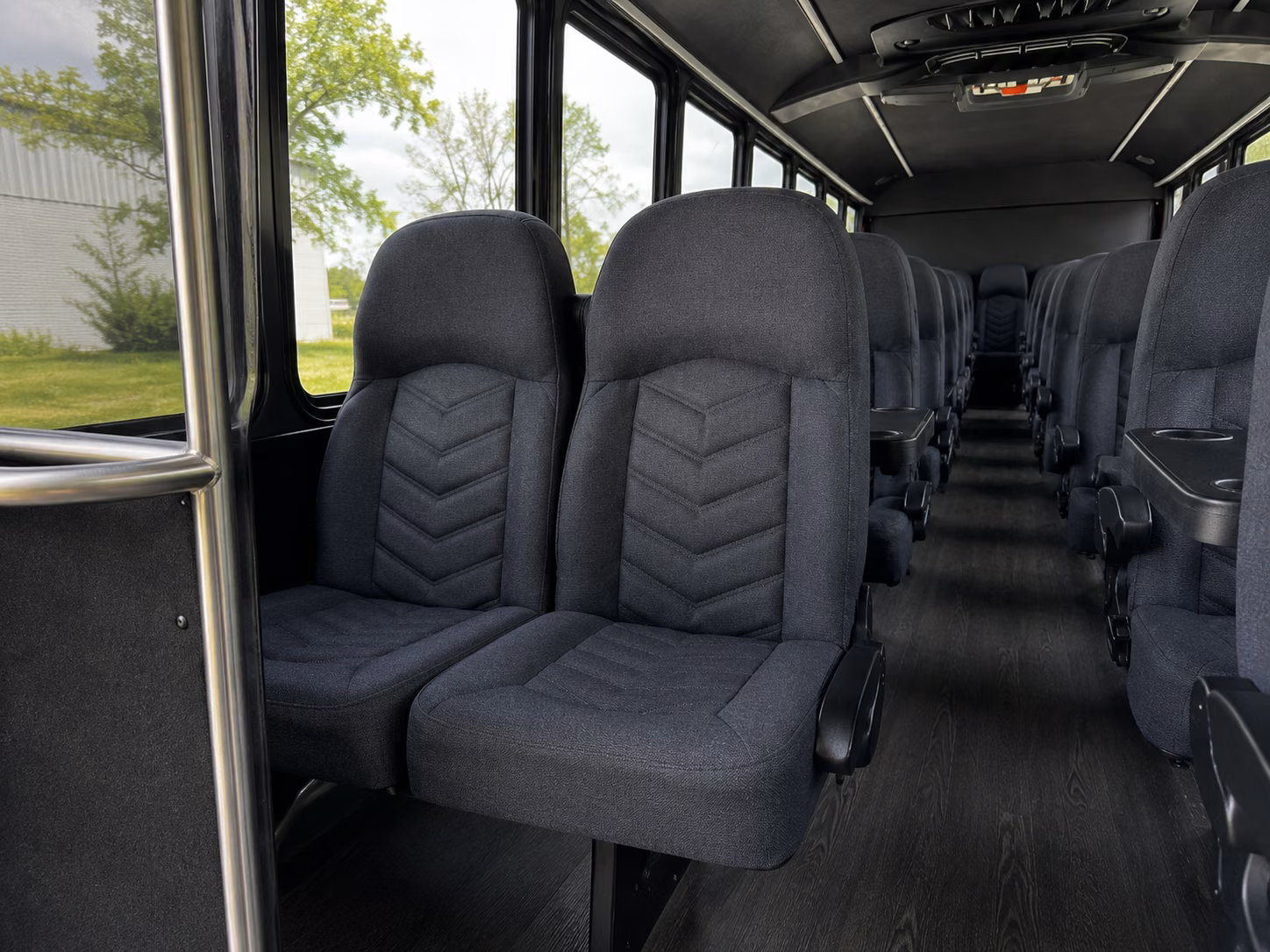 tustin 20 passenger minibus inside