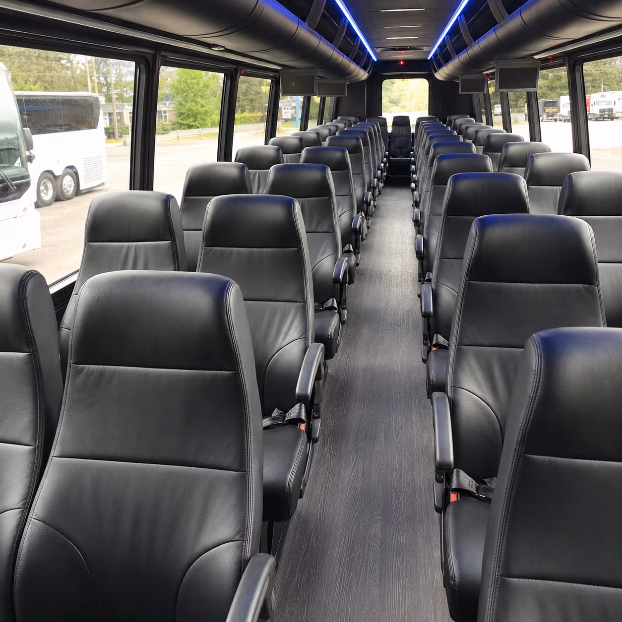 tustin 25 passenger minibus interior