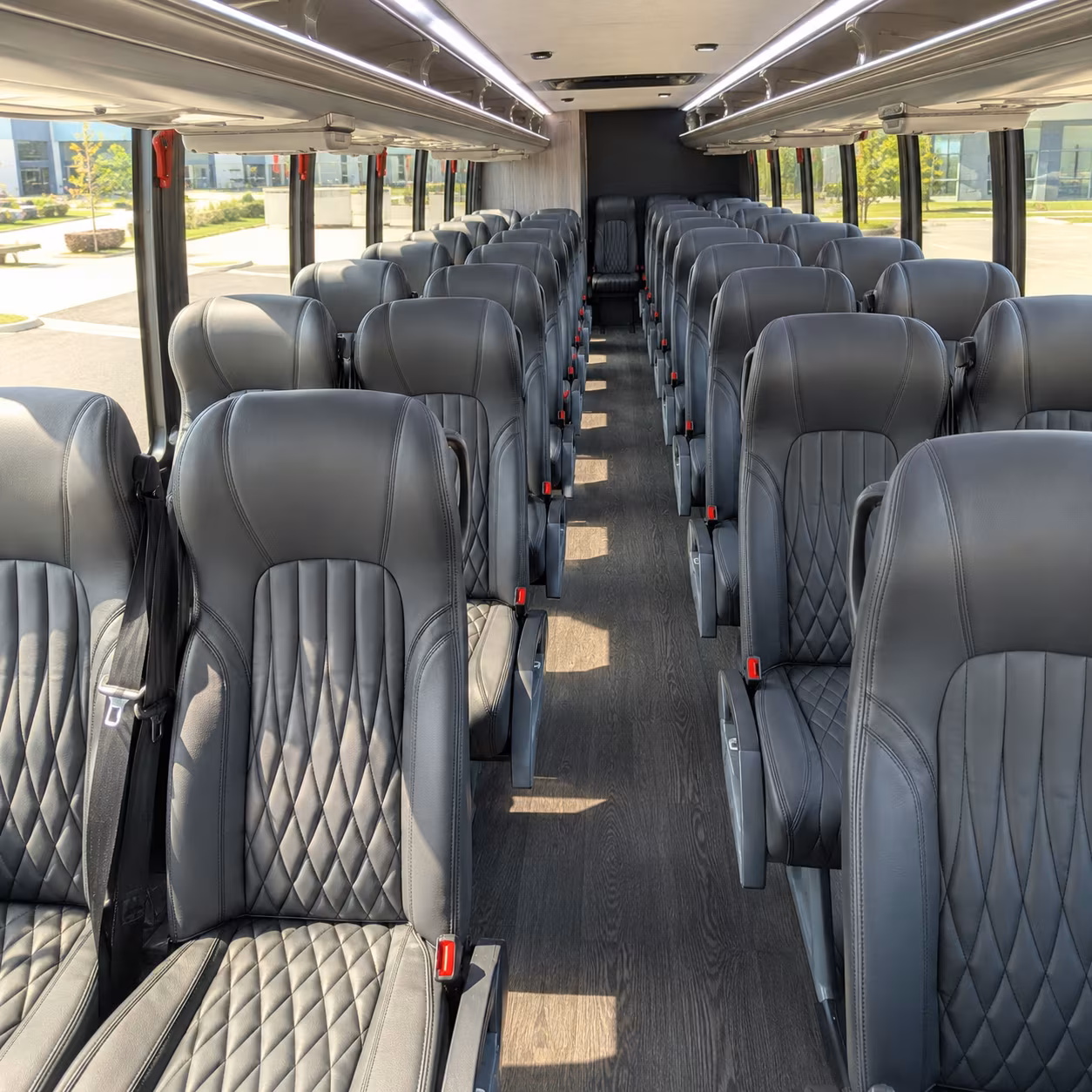 tustin 30 passenger minibus inside