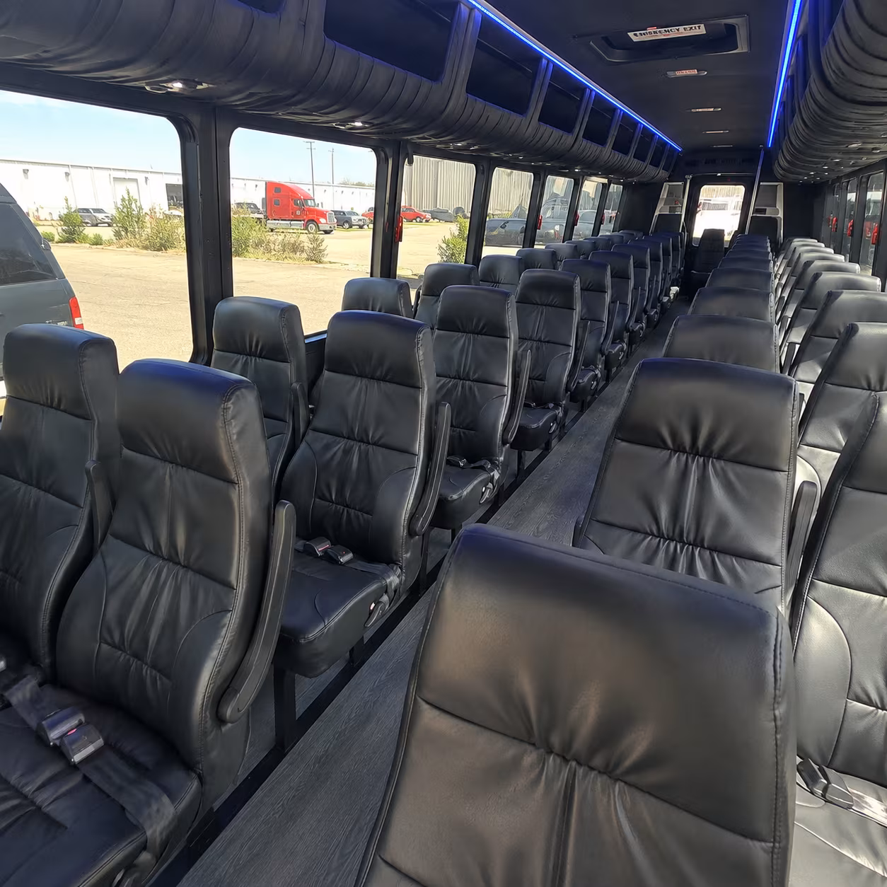 tustin 30 passenger minibus interior