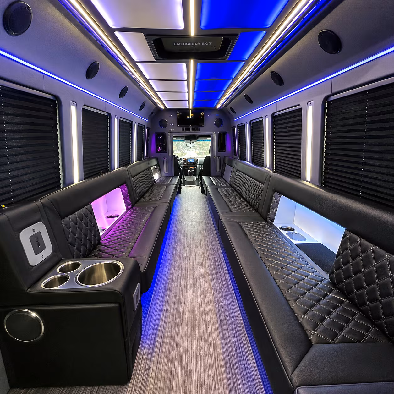 tustin party bus interior