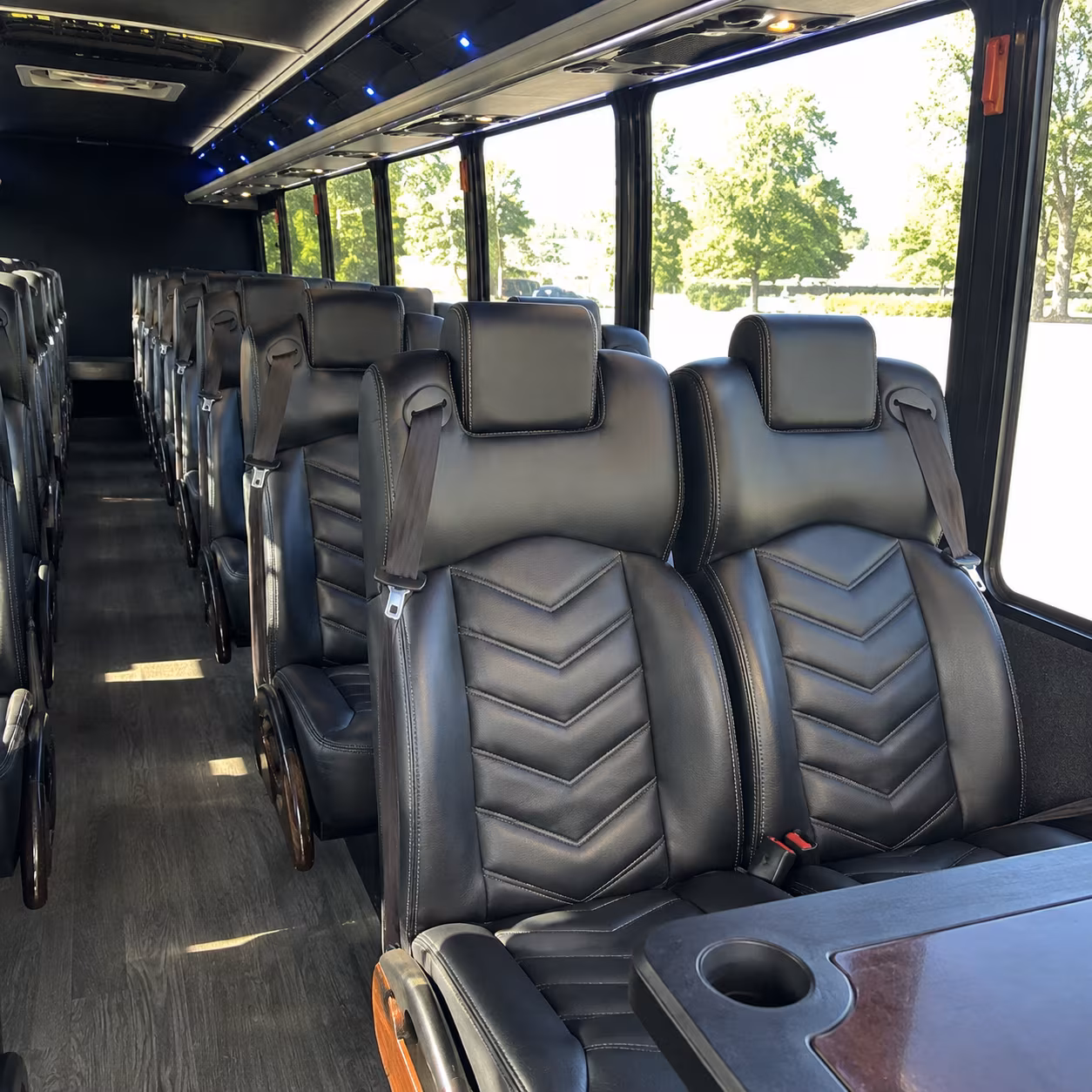 tustin private event transportation onboard seating