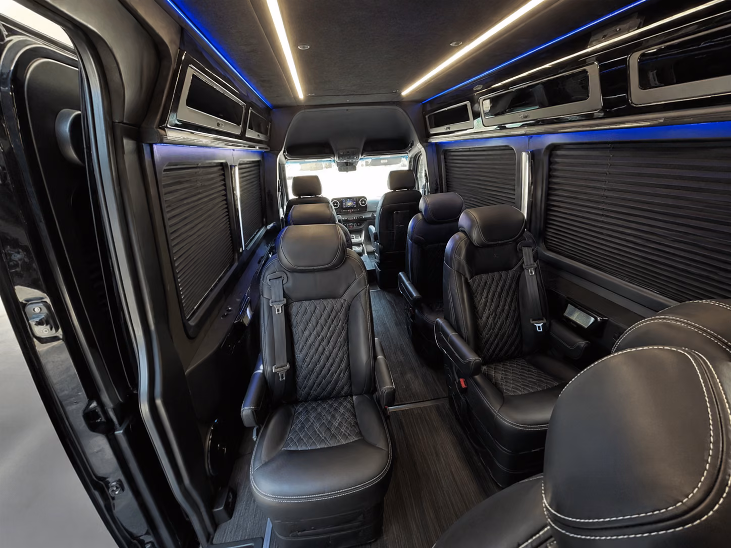 tustin sprinter van with driver interior